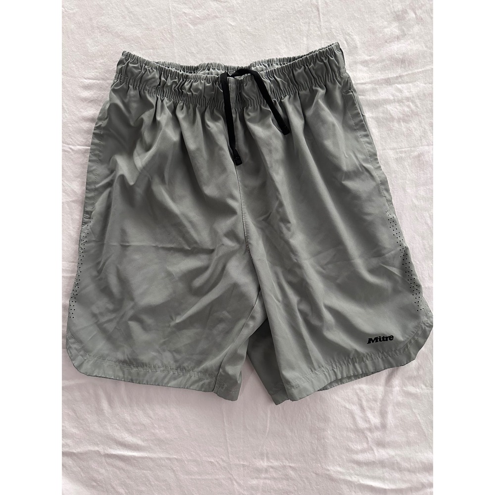 Mitre Proflow Men's Soccer Shorts Sage Green Laser Cut Vents Size S